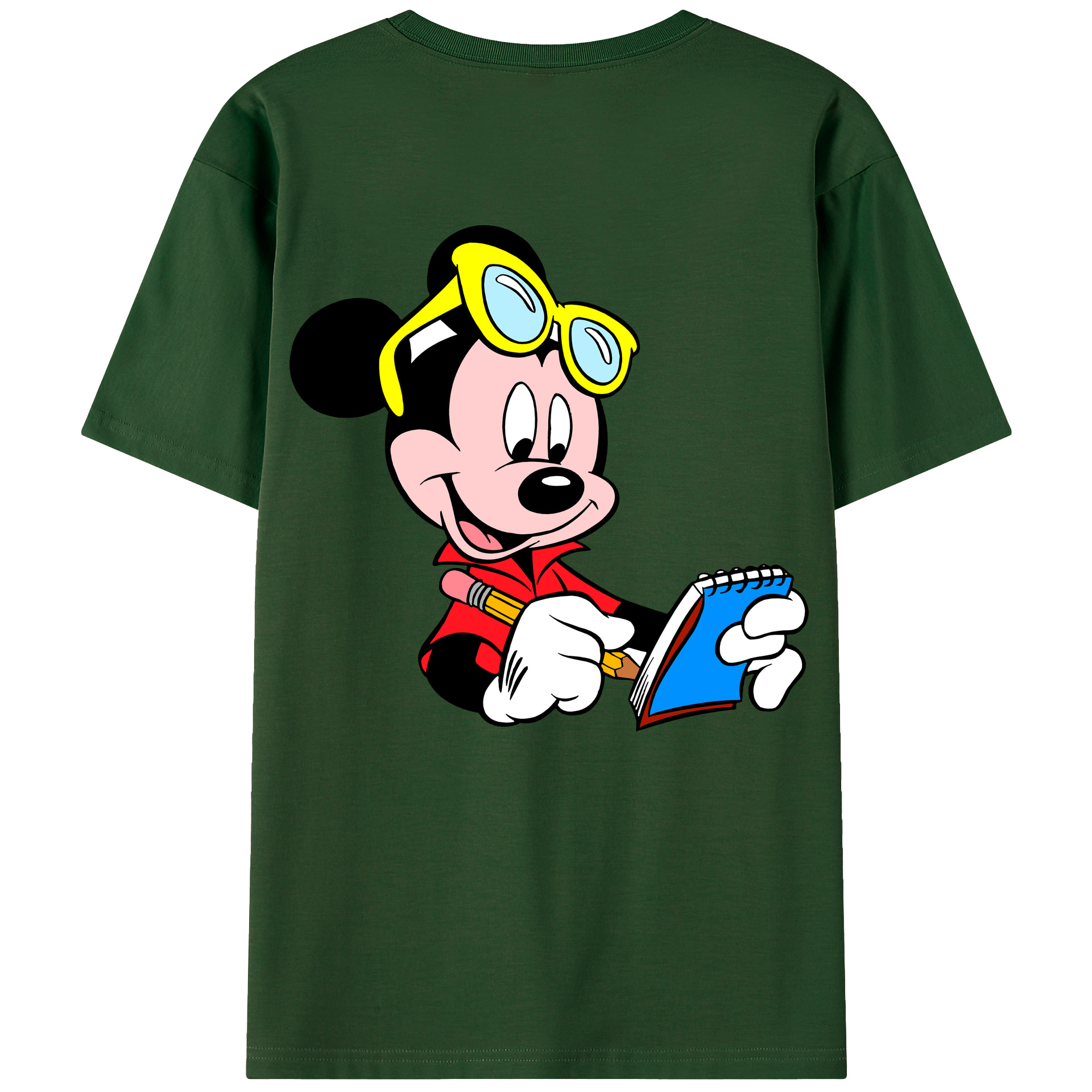 （画像用） ミッキーマウス Mickey Mouse 綿100％半袖Tシャツ（背面プリント）